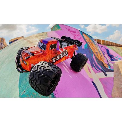 Overmax - radio-ohjattava RC-auto X-STRIKE 3000 mAh musta/oranssi