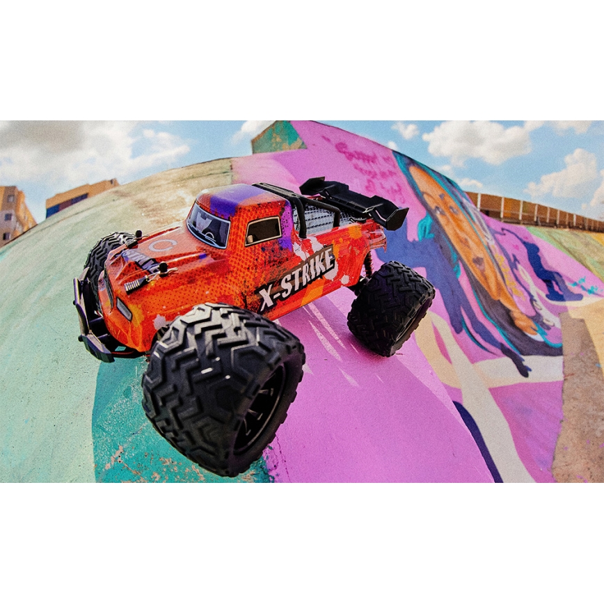 Overmax - radio-ohjattava RC-auto X-STRIKE 3000 mAh musta/oranssi