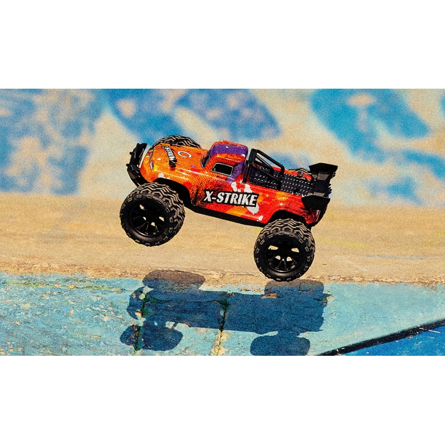 Overmax - radio-ohjattava RC-auto X-STRIKE 3000 mAh musta/oranssi
