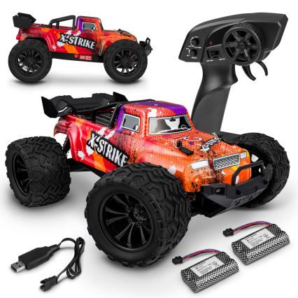 Overmax - radio-ohjattava RC-auto X-STRIKE 3000 mAh musta/oranssi