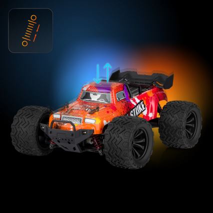 Overmax - radio-ohjattava RC-auto X-STRIKE 3000 mAh musta/oranssi