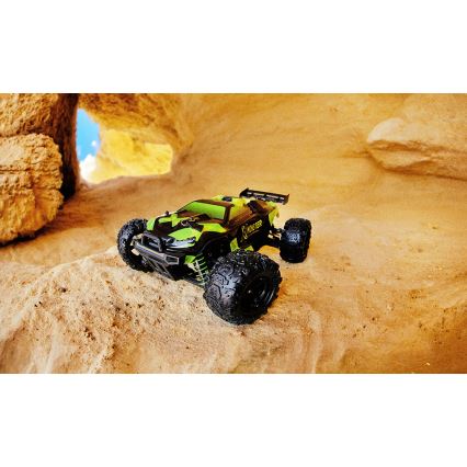 Overmax - 2-in-1 kauko-ohjattava RC-auto X-MONSTER 3.5 1700 mAh musta/punainen/vihreä