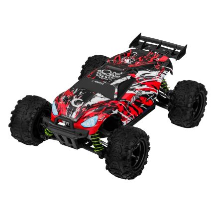 Overmax - 2-in-1 kauko-ohjattava RC-auto X-MONSTER 3.5 1700 mAh musta/punainen/vihreä