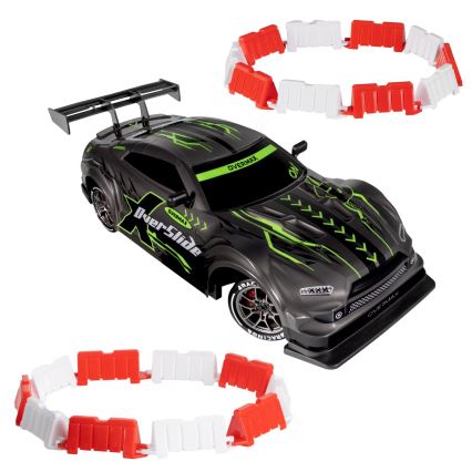 Overmax - kauko-ohjattava RC-driftauto X-OVERSLIDE, 1000 mAh, musta/vihreä/sininen/punainen