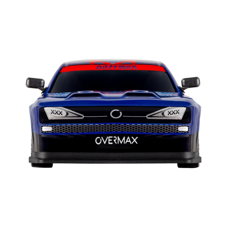 Overmax - kauko-ohjattava RC-driftauto X-OVERSLIDE, 1000 mAh, musta/vihreä/sininen/punainen