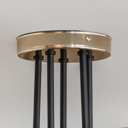 OXFORD pinnalle asennettava kattokruunu 5xE27/15W/230V kultainen/musta