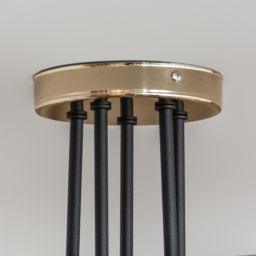 OXFORD pinnalle asennettava kattokruunu 5xE27/15W/230V kultainen/musta