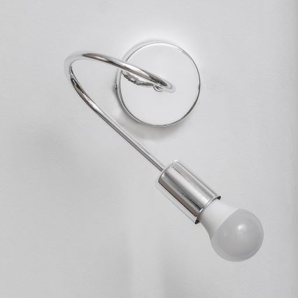 OXFORD-seinävalaisin 1xE27/15W/230V kiiltävä kromi