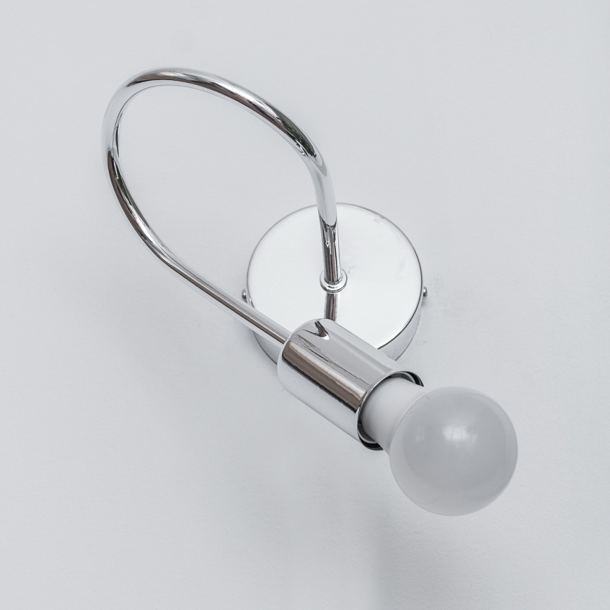 OXFORD-seinävalaisin 1xE27/15W/230V kiiltävä kromi