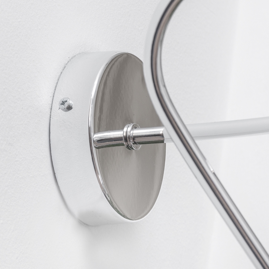 OXFORD-seinävalaisin 1xE27/15W/230V kiiltävä kromi