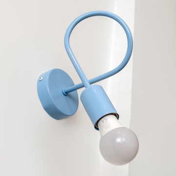 OXFORD-seinävalaisin 1xE27/15W/230V sininen