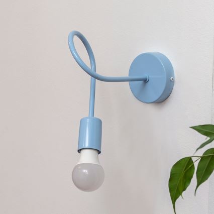 OXFORD-seinävalaisin 1xE27/15W/230V sininen