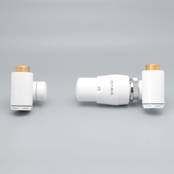 P.M.H. INTER-RW - Venttiili, jossa INTER-termostaattipää, oikeakätinen/valkoinen