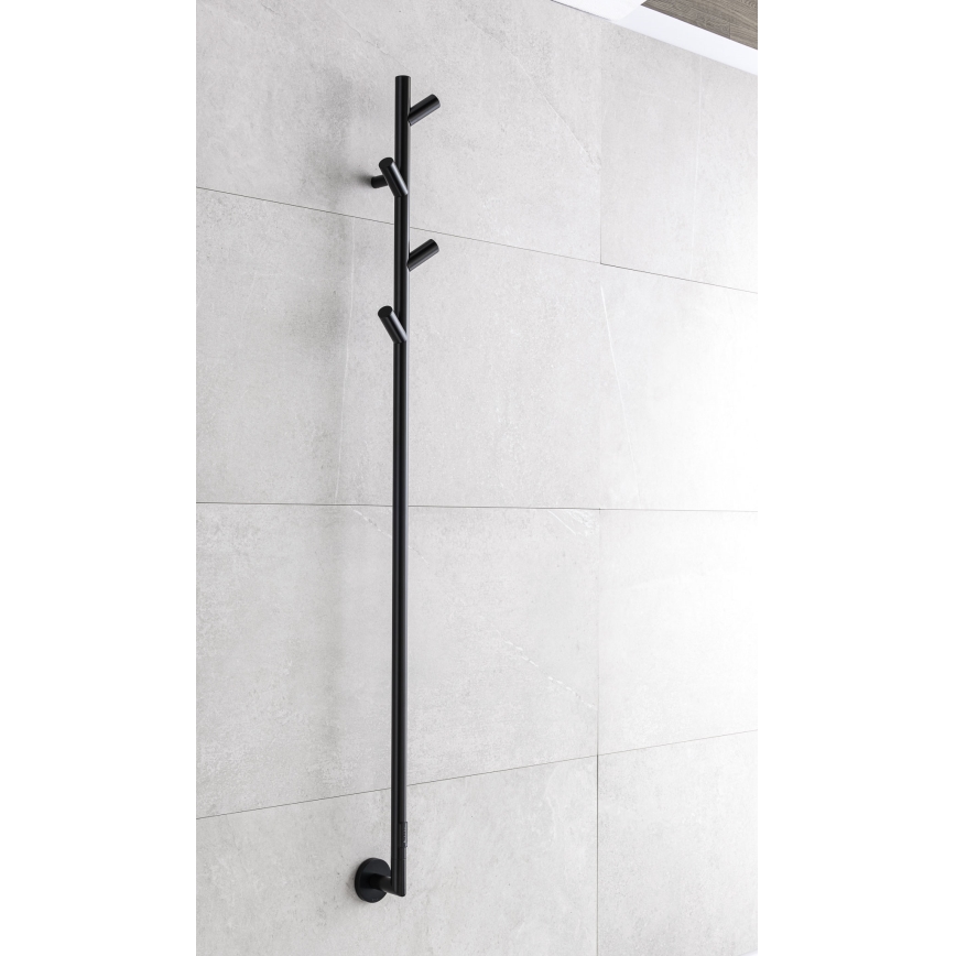 P.M.H. LS1B - Sähköinen pyyhekuivain LISA 24 W/230 V, 170 cm, IP44, musta