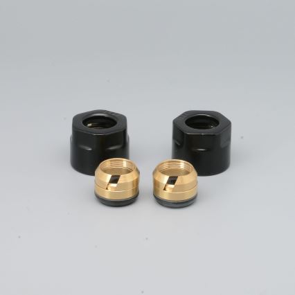 P.M.H. M15B4024 - Puristusliitin venttiilille VISION/INTER, musta/kupari, 15 mm