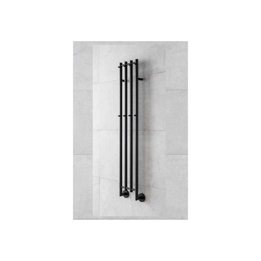 P.M.H. MO1B-RK - Sähköinen pyyhekuivain MONA 93W/230V 153,3 cm IP44 musta