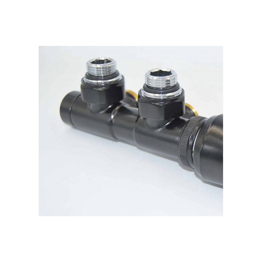 P.M.H. TERM-RB-EK - TERM-termostaattipäällä varustettu venttiili, oikea/musta