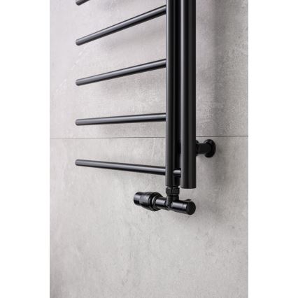 P.M.H. UNIKO-LB-EK - UNIKO-venttiili termostaattipäällä, vasen/musta