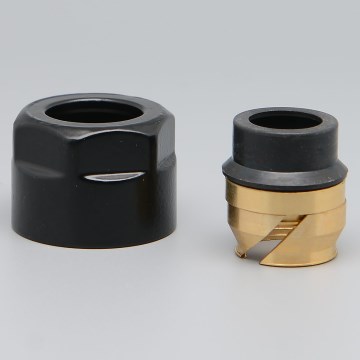 P.M.H. ZZM1524 - Puristusliitin venttiilille UNIKO/TERM/DUO musta/kupari 15 mm