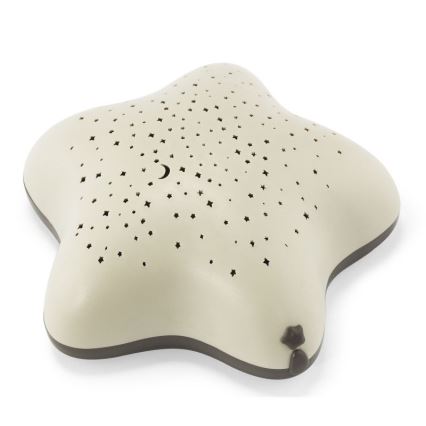 PABOBO - Projector with a melody STAR 3xAA beige