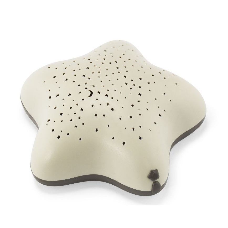 PABOBO - Projector with a melody STAR 3xAA beige