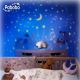 PABOBO - Projector with a melody STAR 3xAA beige