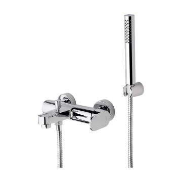 Paffoni - CANDY kylpyammesetti sekoitushanan kanssa, kiiltävä kromi