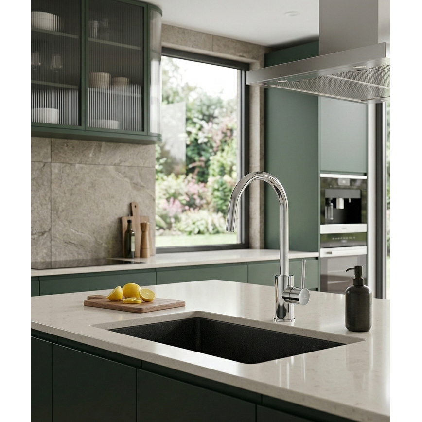 Paffoni - Keittiöhana LIGHT 36,3 cm, kiiltävä kromi