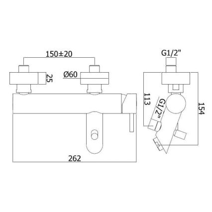 Paffoni - LIGHT ammehana, ruostumaton teräs