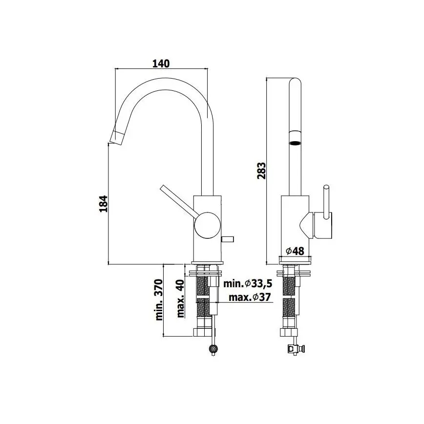 Paffoni - LIGHT pesuallashana, kiiltävä kromi
