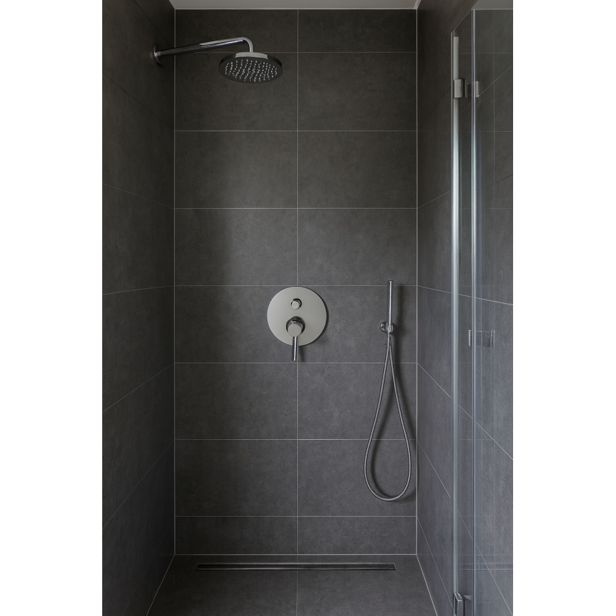 Paffoni - LIGHT-suihkuhana piilotettuun asennukseen, kiiltävä kromi