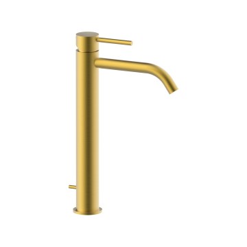 Paffoni - pesuallashana + pohjaventtiili LIGHT, harjattu kulta