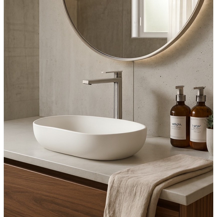 Paffoni - Pesuallashana + pohjaventtiili TANGO, ruostumaton teräs