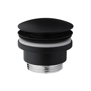 Paffoni - RINGO WEST pesualtaan tyhjennysventtiili, halkaisija 63,5 mm, musta