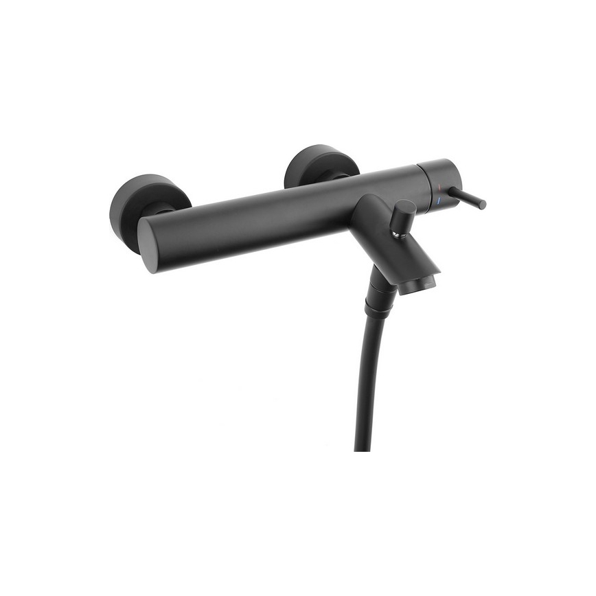 Paffoni - Sisäänrakennettava suihku ROUND musta