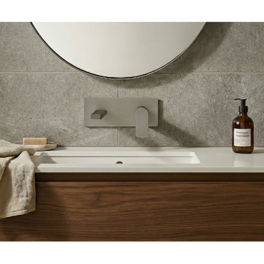 Paffoni - TANGO pesuallashana piilotettuun asennukseen, ruostumaton teräs