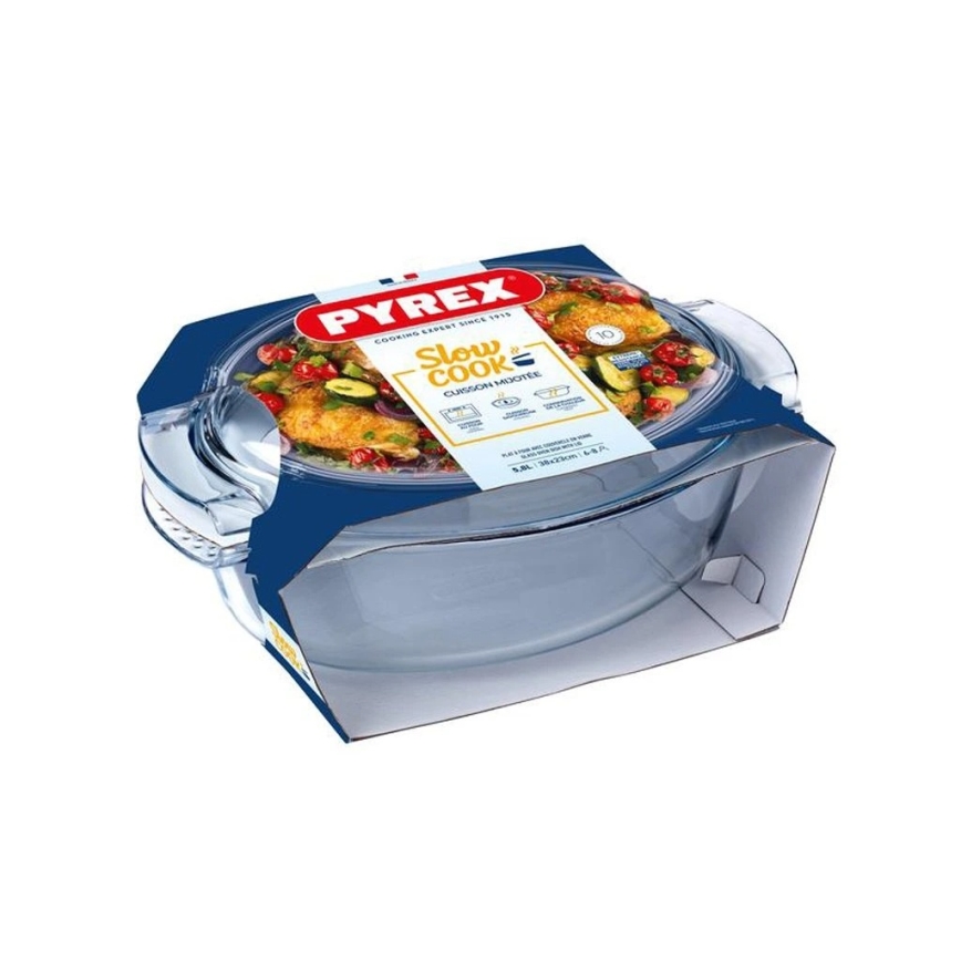 Paistovuoka PYREX kannella 5,8 l