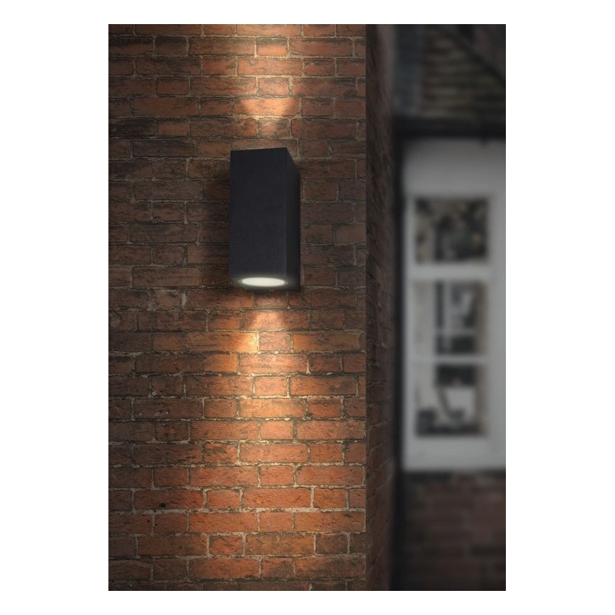 Ulkoseinävalaisin HUGO 2xGU10/10W/230V IP44