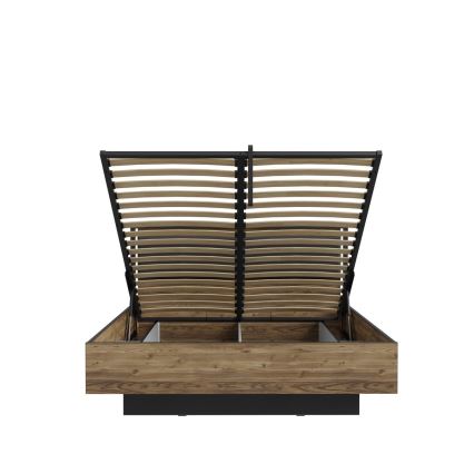 Parivuode säilytystilalla OREN 160x200 cm ruskea/musta