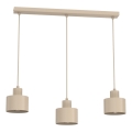 PARKLA riippuvalaisin johdolla 3xE27/15W/230V, beige