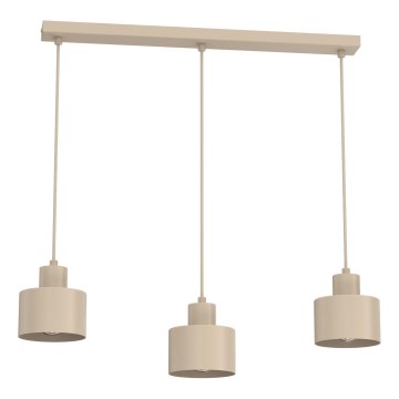 PARKLA riippuvalaisin johdolla 3xE27/15W/230V, beige