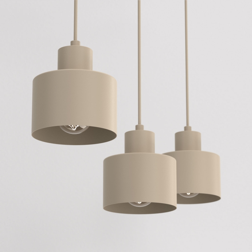 PARKLA riippuvalaisin johdolla 3xE27/15W/230V, beige