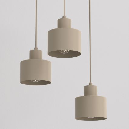 PARKLA-riippuvalaisin johdolla 3xE27/15W/230V, beige