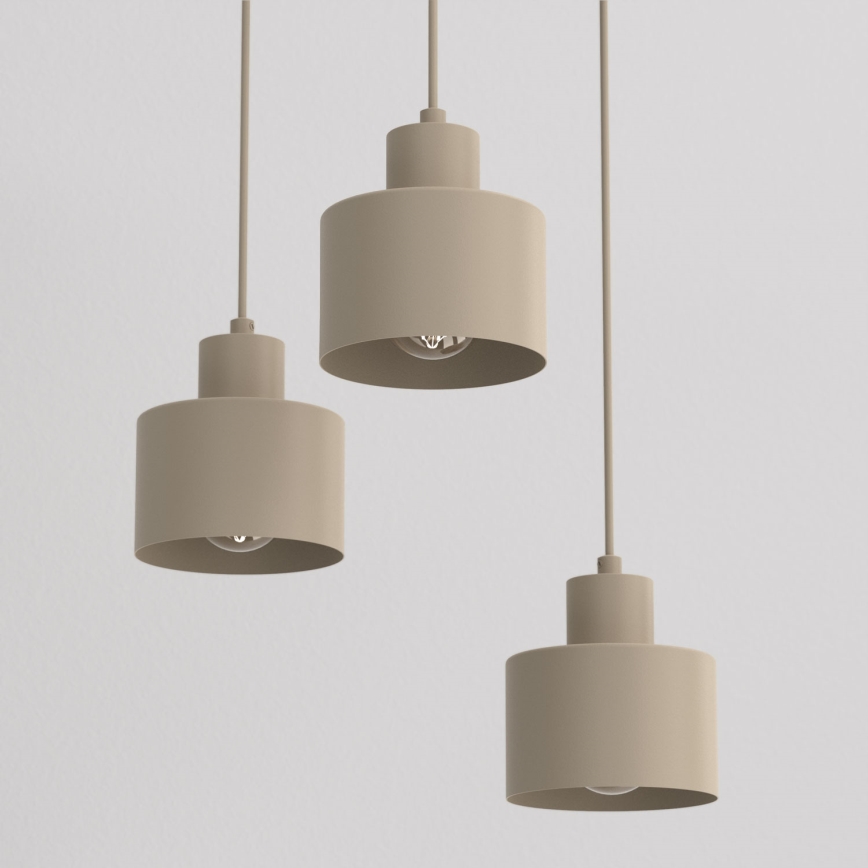 PARKLA-riippuvalaisin johdolla 3xE27/15W/230V, beige