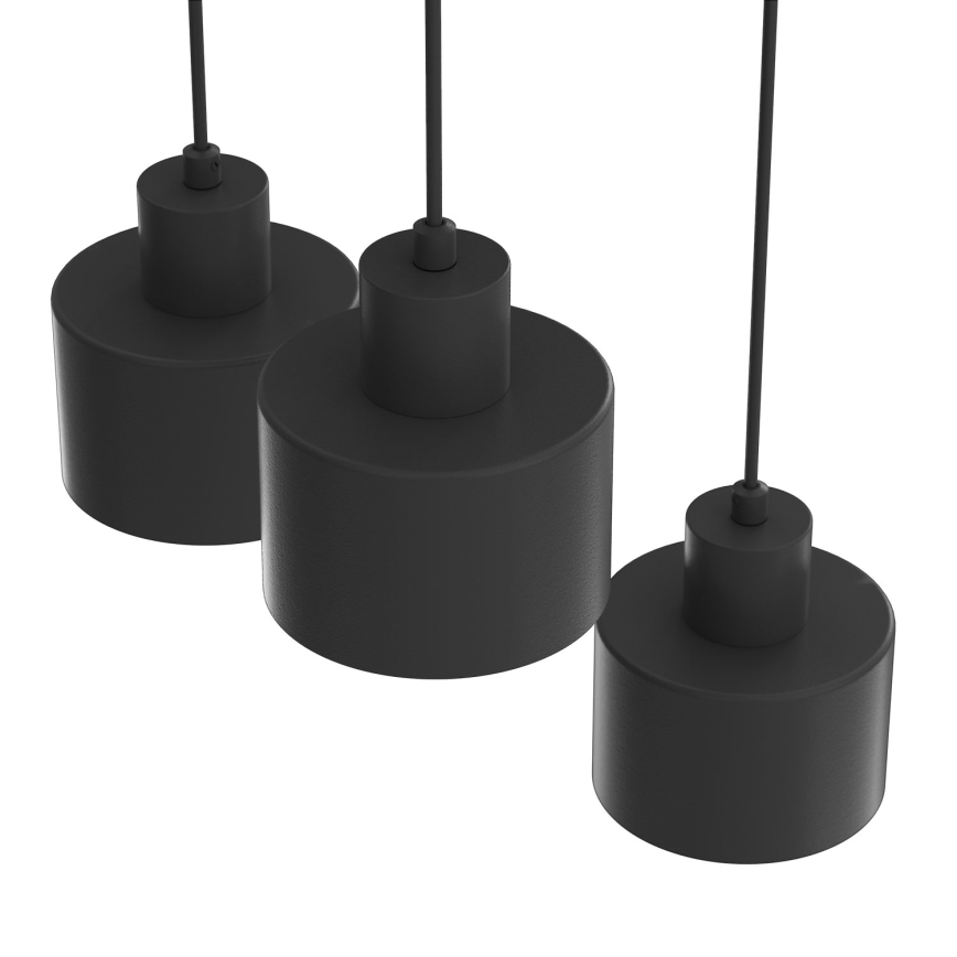 PARKLA riippuvalaisin kaapelilla 3xE27/15W/230V musta
