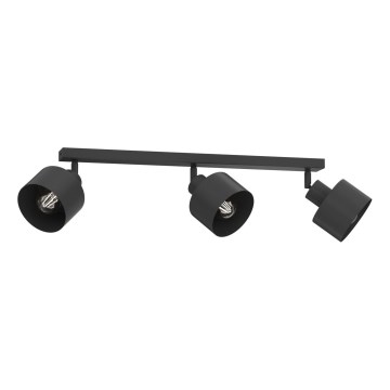 PARKLA spottivalaisin 3xE27/15W/230V musta