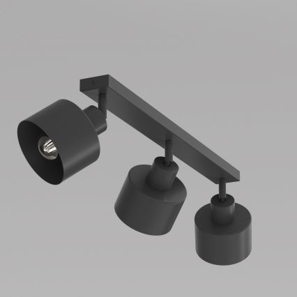 PARKLA spottivalaisin 3xE27/15W/230V musta