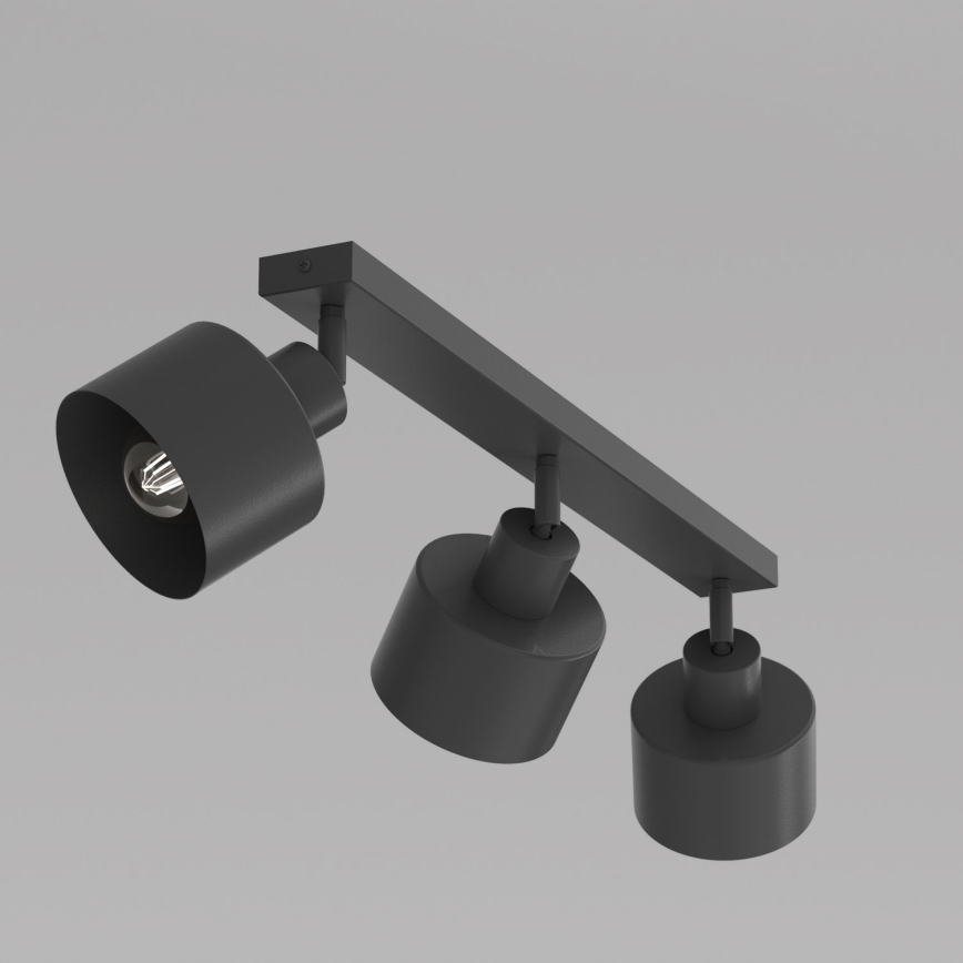 PARKLA spottivalaisin 3xE27/15W/230V musta