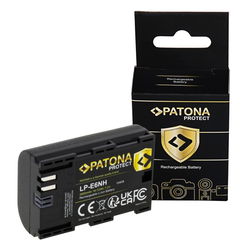 PATONA - Akku Canon LP-E6NH 2600mAh Li-Ion Protect EOS R5/R6