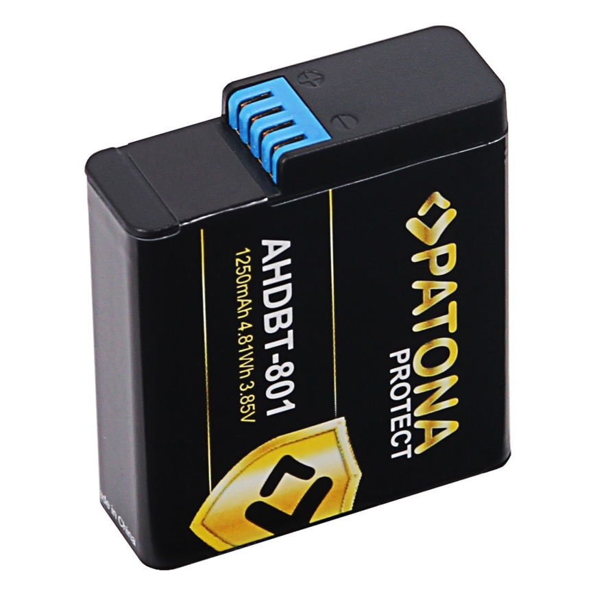 PATONA - Akku GoPro Hero 5/6/7/8 1250mAh Li-Ion Protect